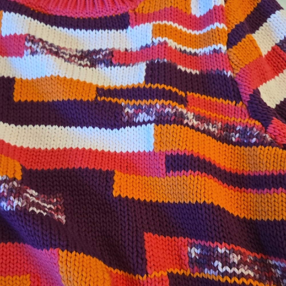 Sezane Chandler Multicolor Statement Sweater, Xxl… - image 5